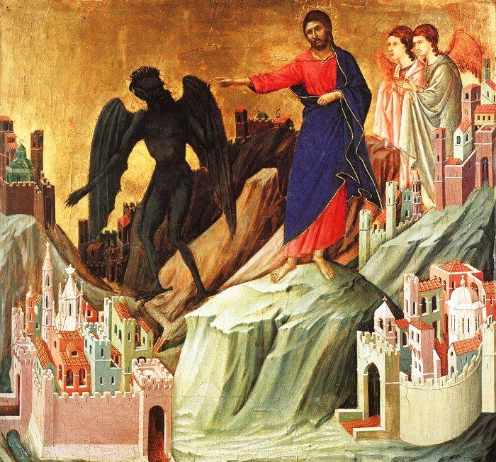 Duccio di Buoninsegna Temptation on the Mount Germany oil painting art